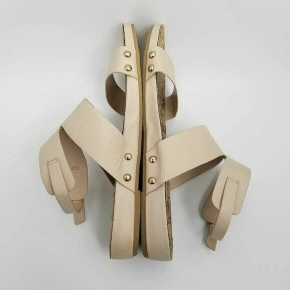 Restricted Womens Ankle Strap Buckle Flat Sandals Beige Size 8.5 - Picture 6 of 12